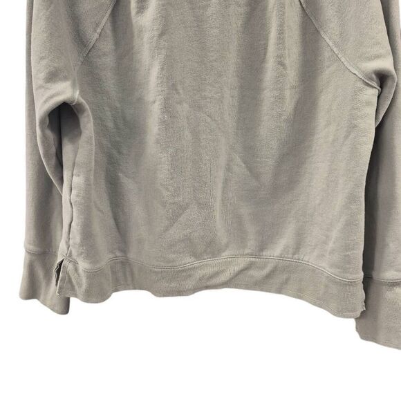 Calvin Klein Performance Women's Sage Green Cotton/Poly Oversized Distressed Swe - Picture 4 of 8